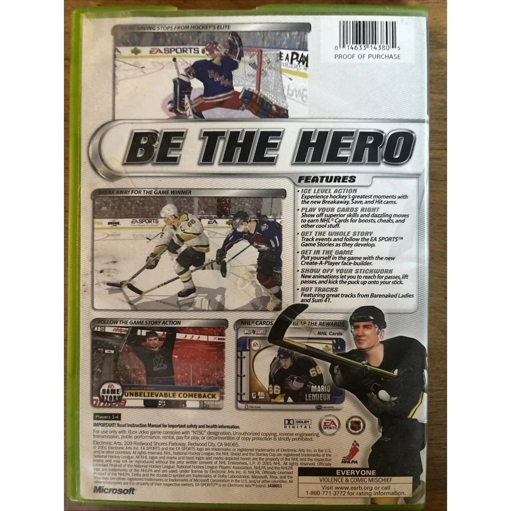 NHL 2002 Xbox For Xbox Original Hockey Good Condition Super Fun EA Sports